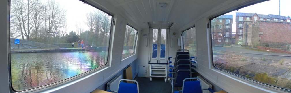 Cabin with comfortable seating for twelve